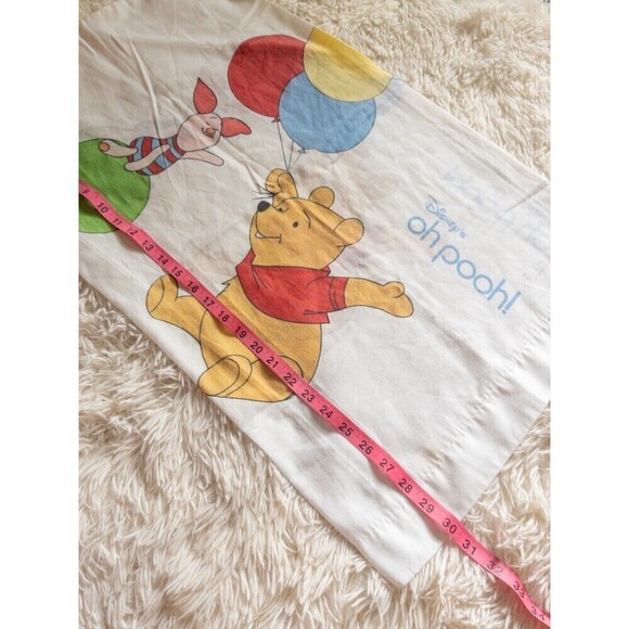Vintage Oh Pooh Winnie the Pooh and Piglet Balloons Pillow Case - Picture 3 of 5